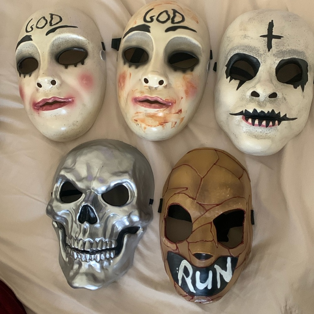Halloween Mask $5 Each Or $25 For All